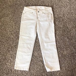 White Capri jeans